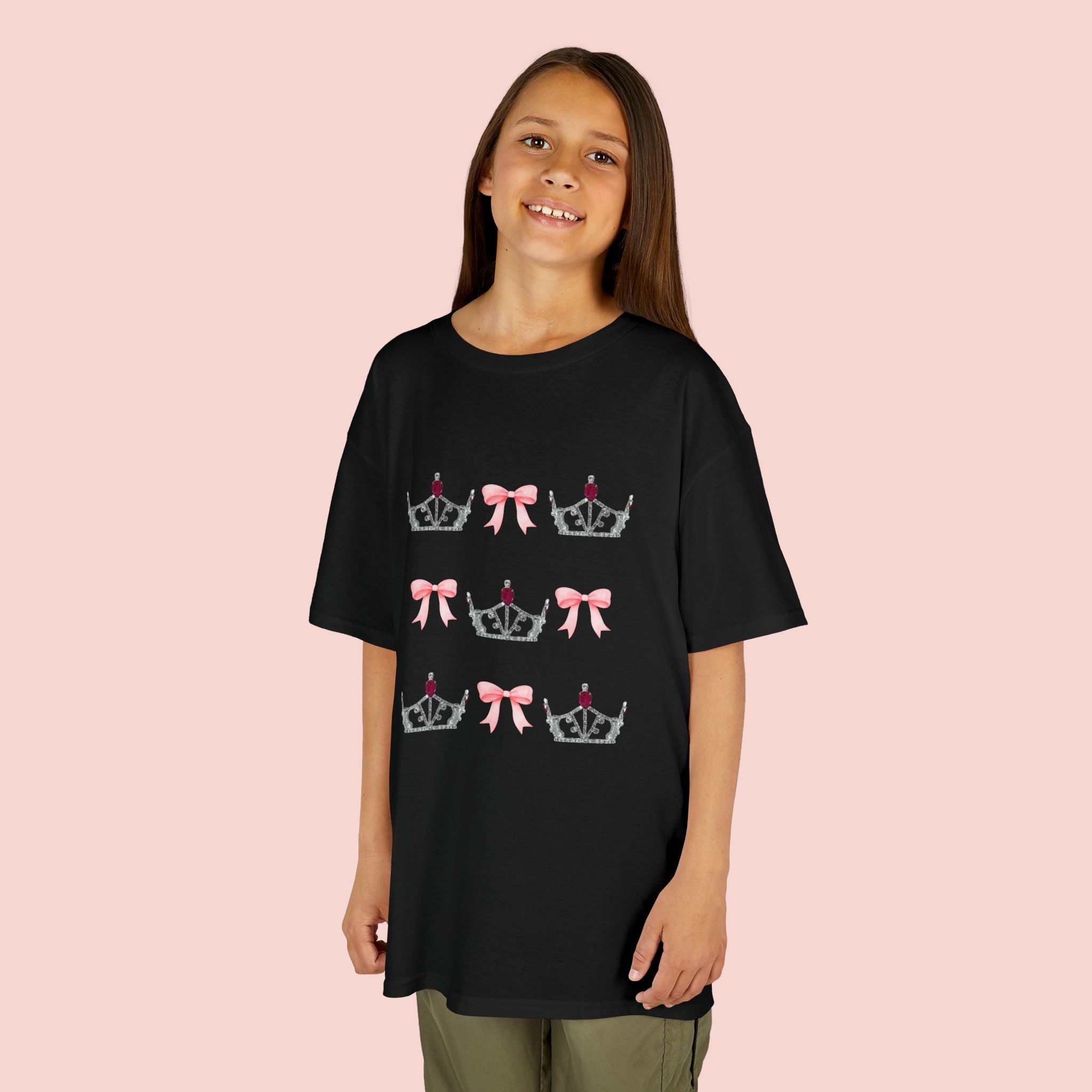 Miss America’s Little Sister Crown & Bow Kids Tee