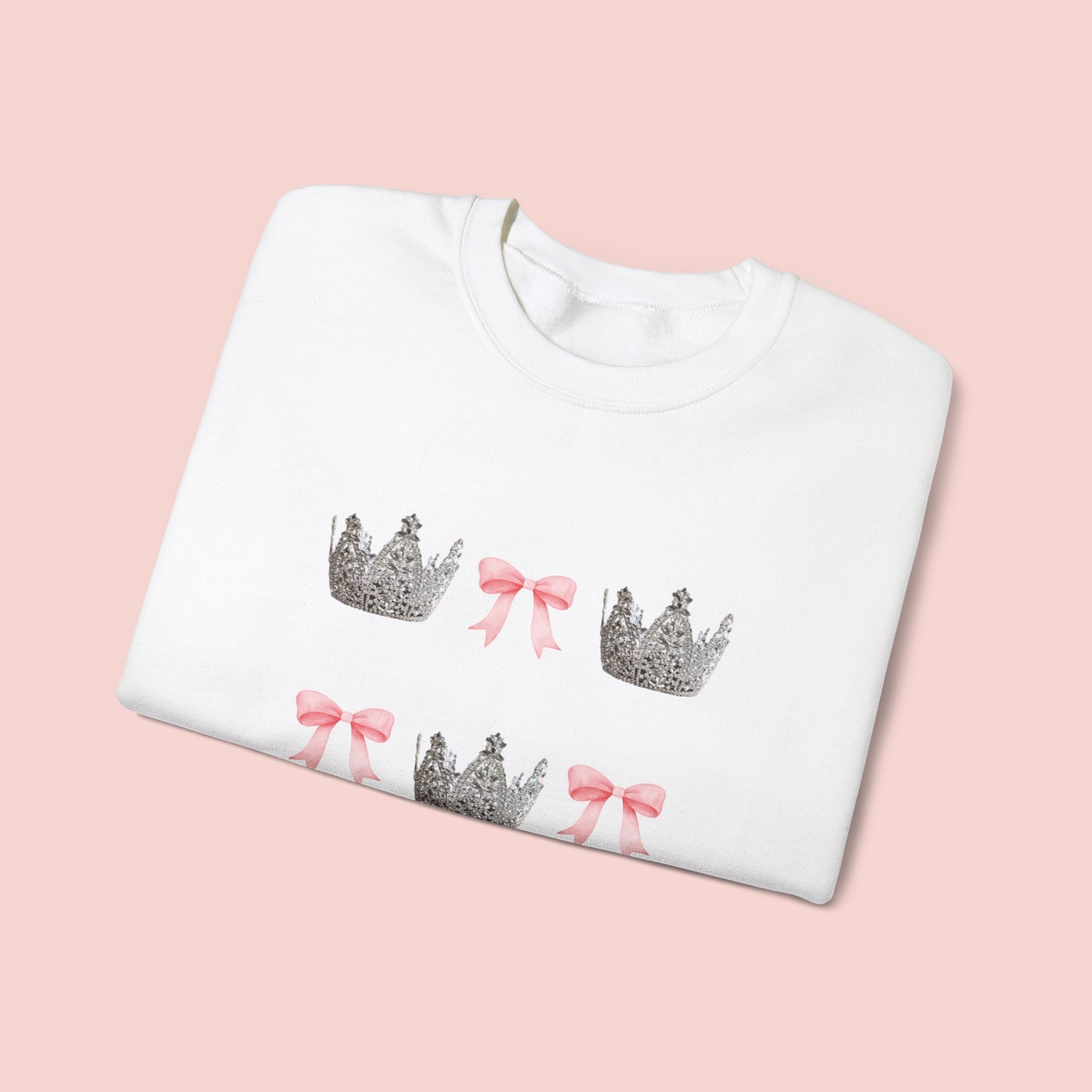 Miss Ultimate USA Crown & Bow Crewneck Sweatshirt