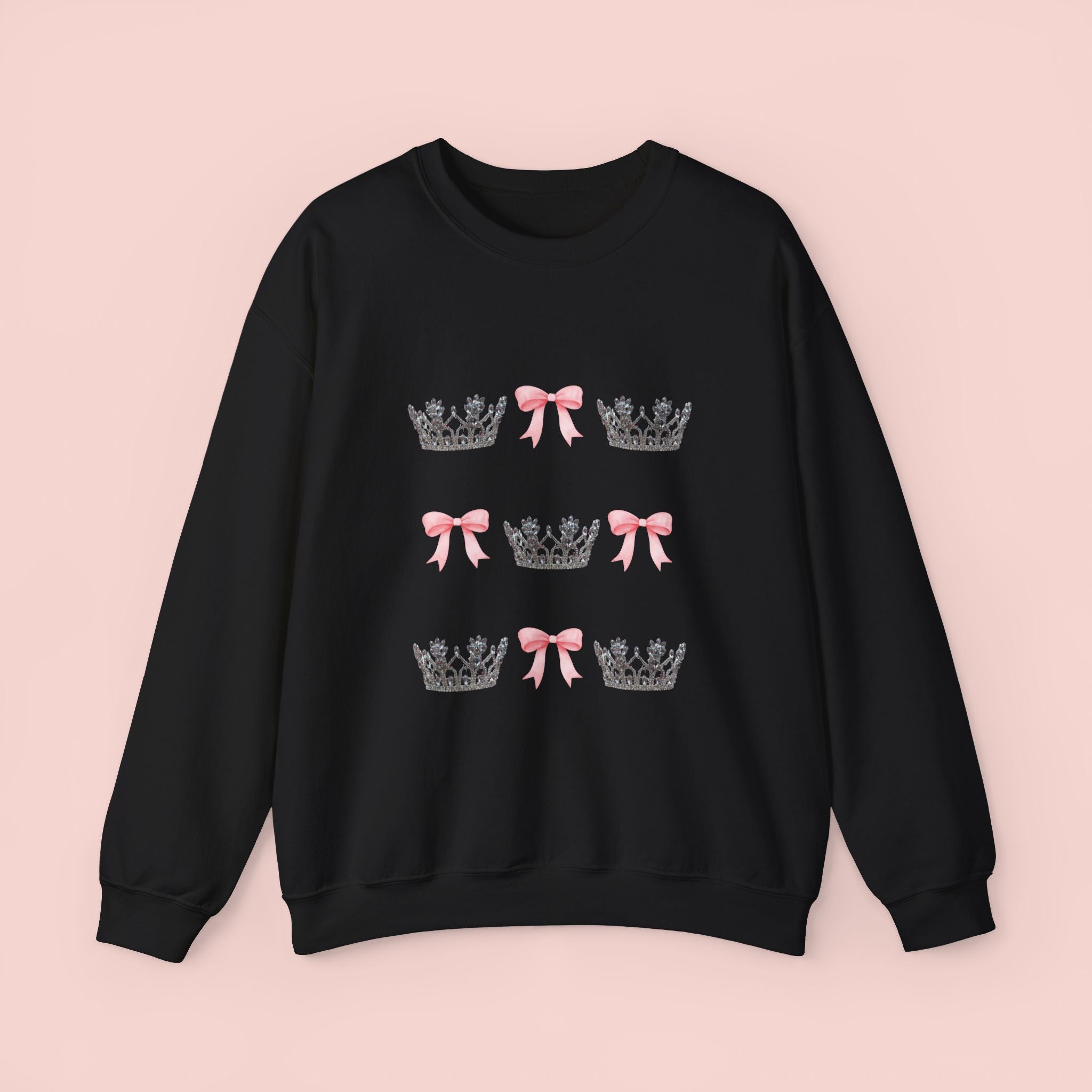 USA National Miss Crown & Bow Crewneck Sweatshirt