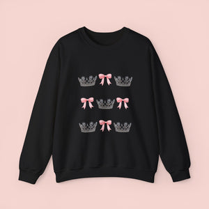 USA National Miss Crown & Bow Crewneck Sweatshirt