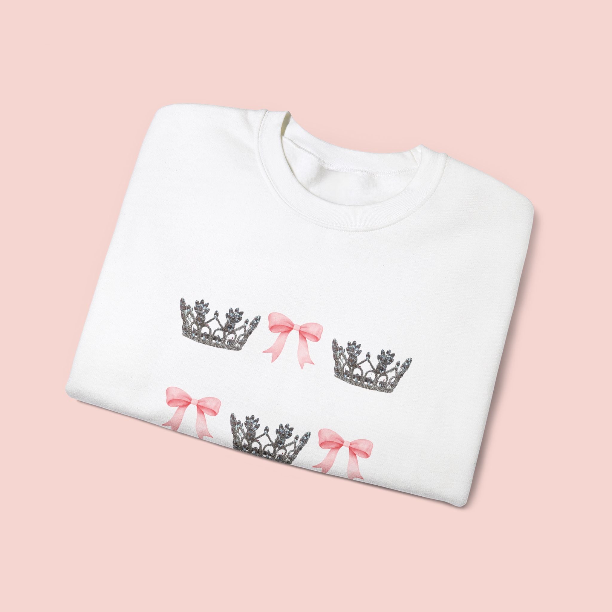 USA National Miss Crown & Bow Crewneck Sweatshirt