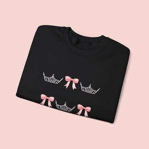 Miss America Local Crown & Bow Crewneck Sweatshirt