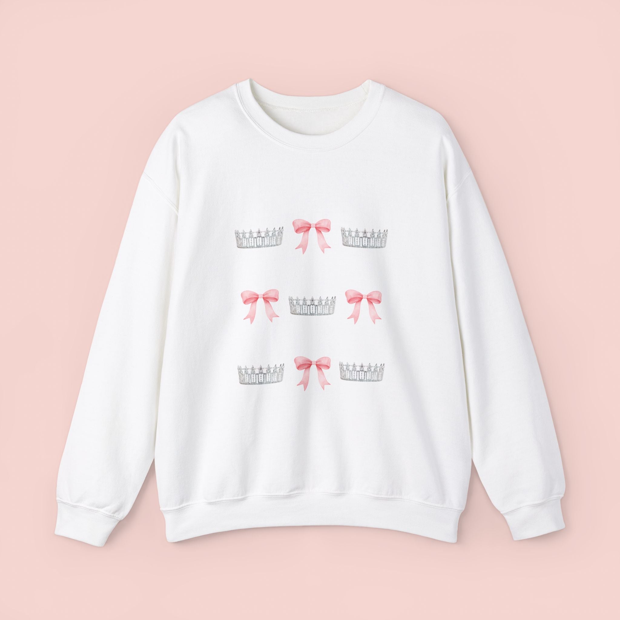 Miss USA Crown & Bow Crewneck Sweatshirt