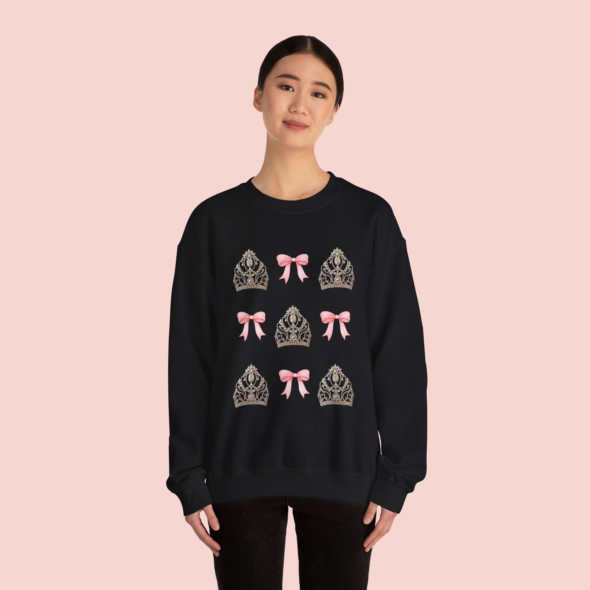 Miss Petite USA Crown & Bow Crewneck Sweatshirt