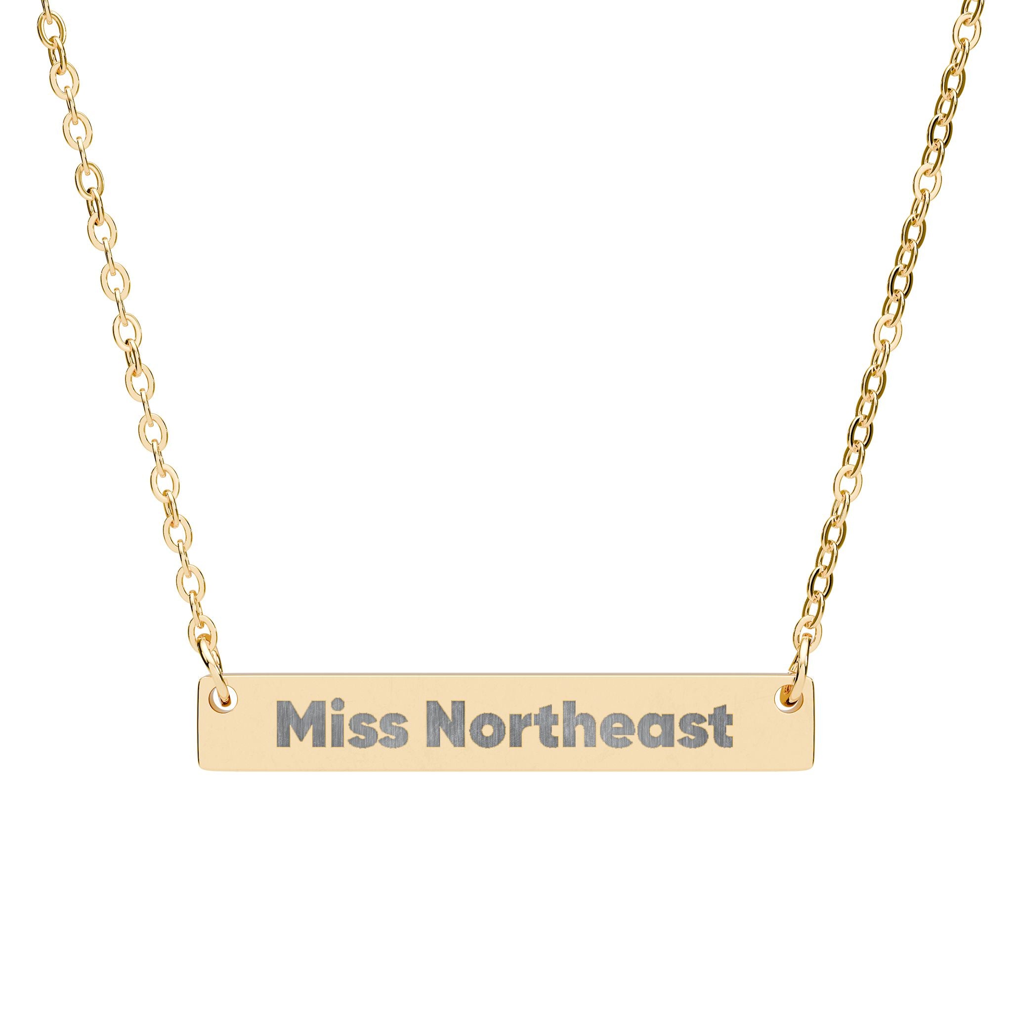 Pageant Title Horizontal Bar Necklace