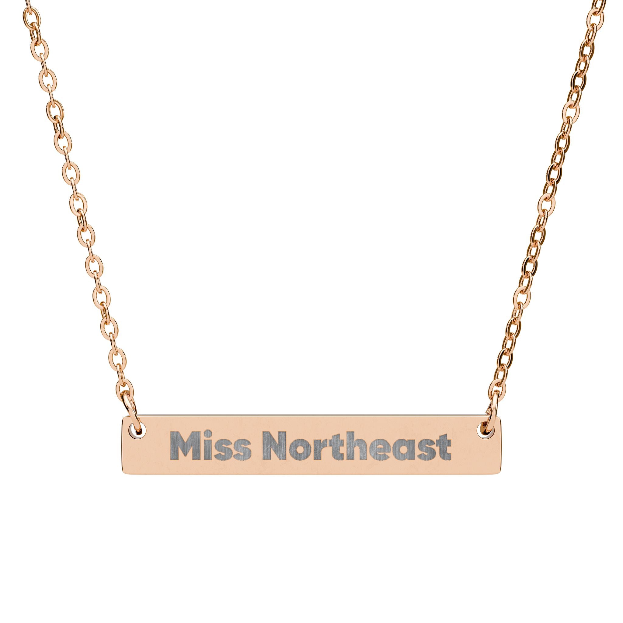 Pageant Title Horizontal Bar Necklace