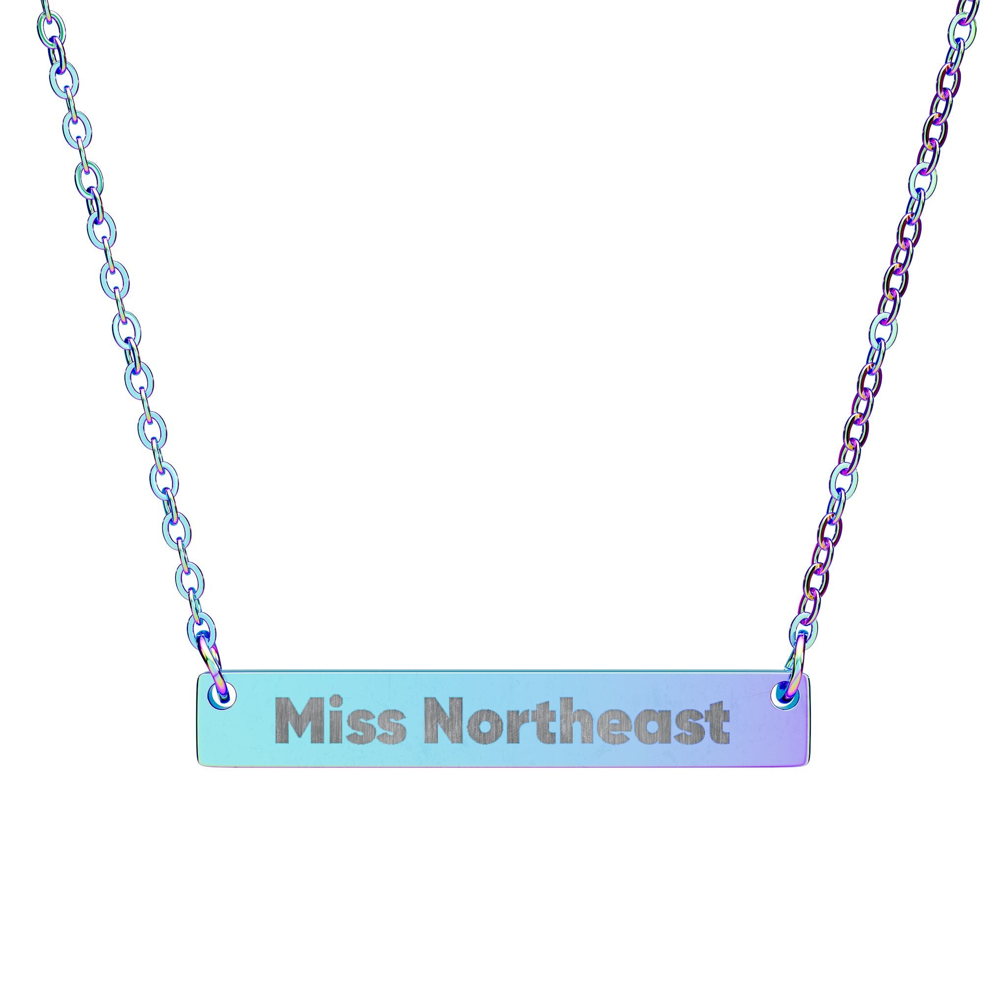 Pageant Title Horizontal Bar Necklace
