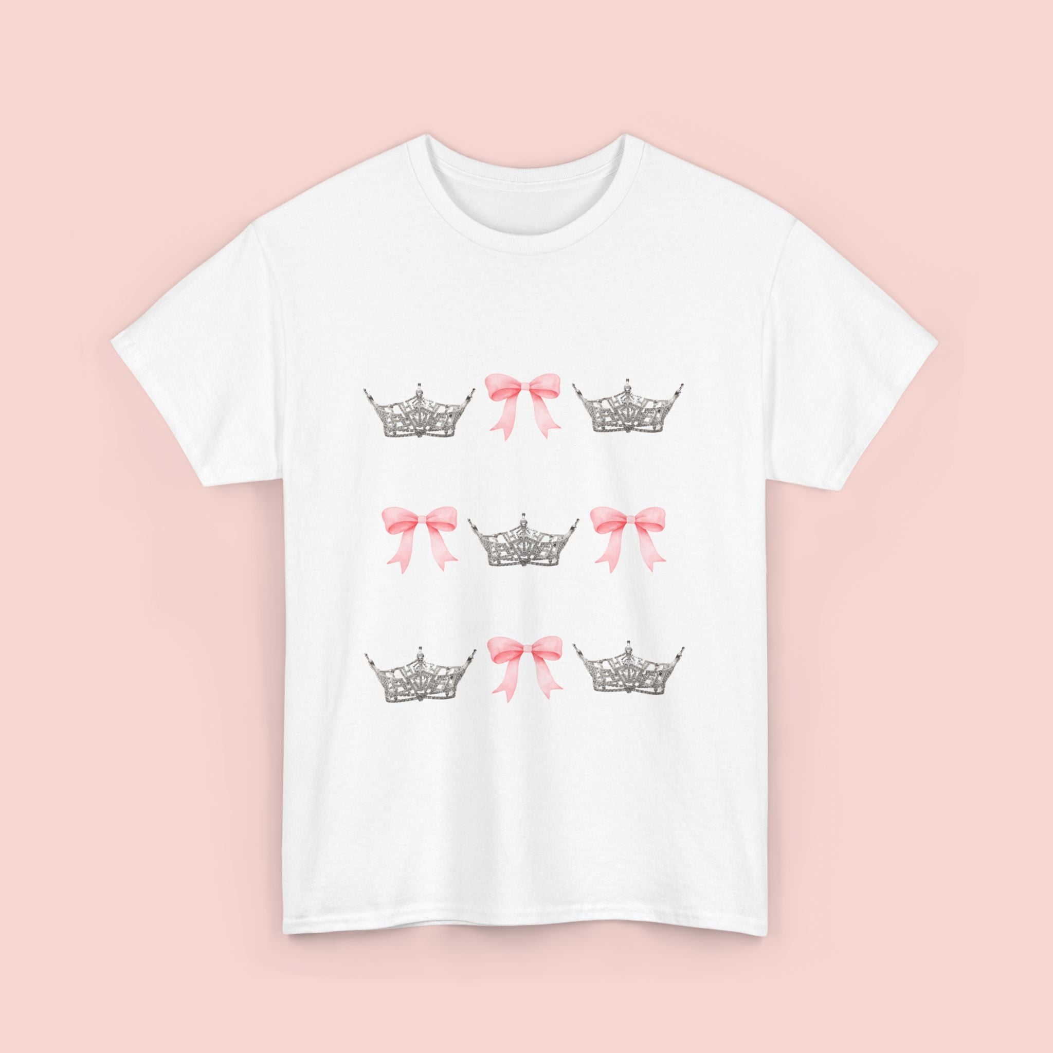 Miss America State Crown & Bow Tee