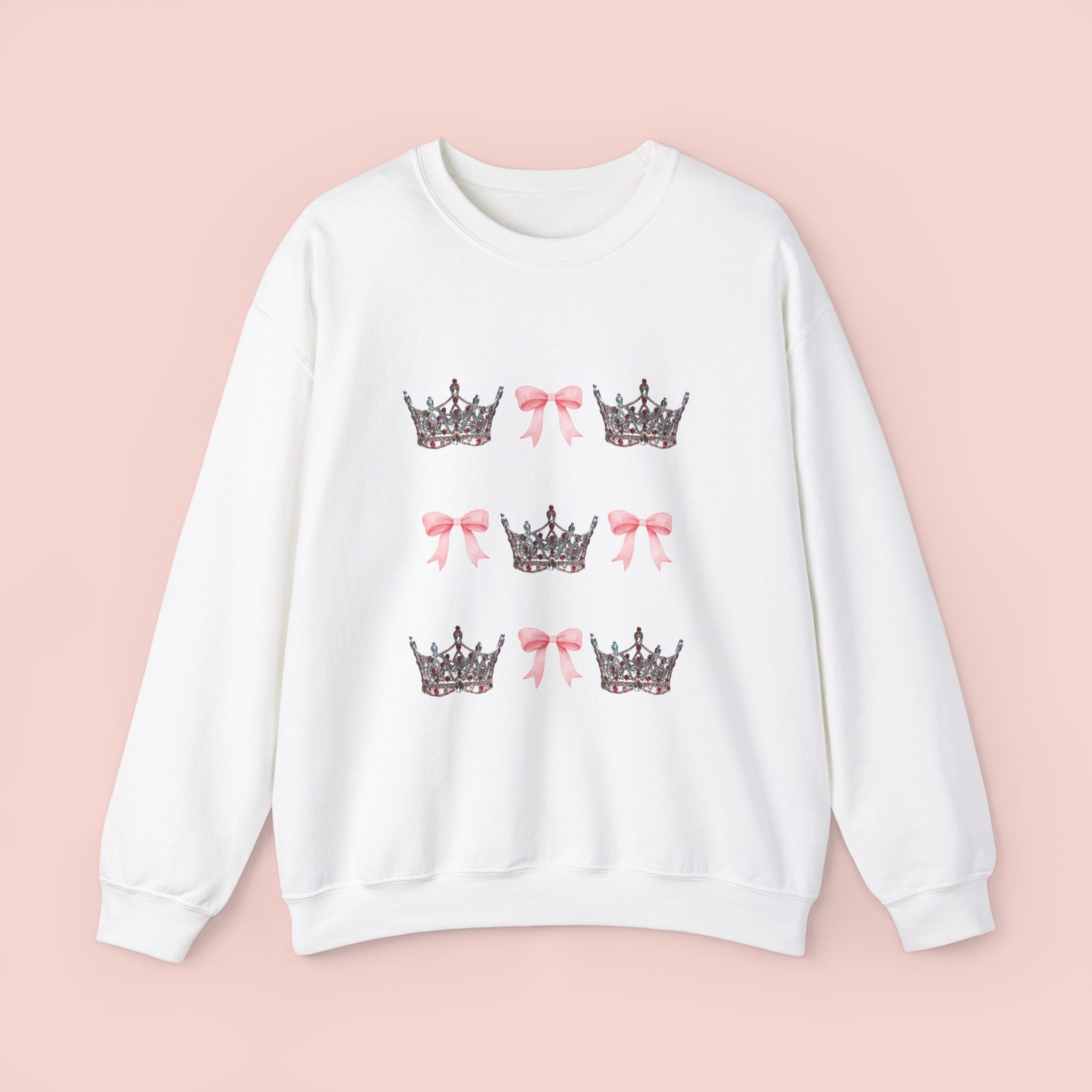 Miss Teen Volunteer America Crown & Bow Crewneck Sweatshirt