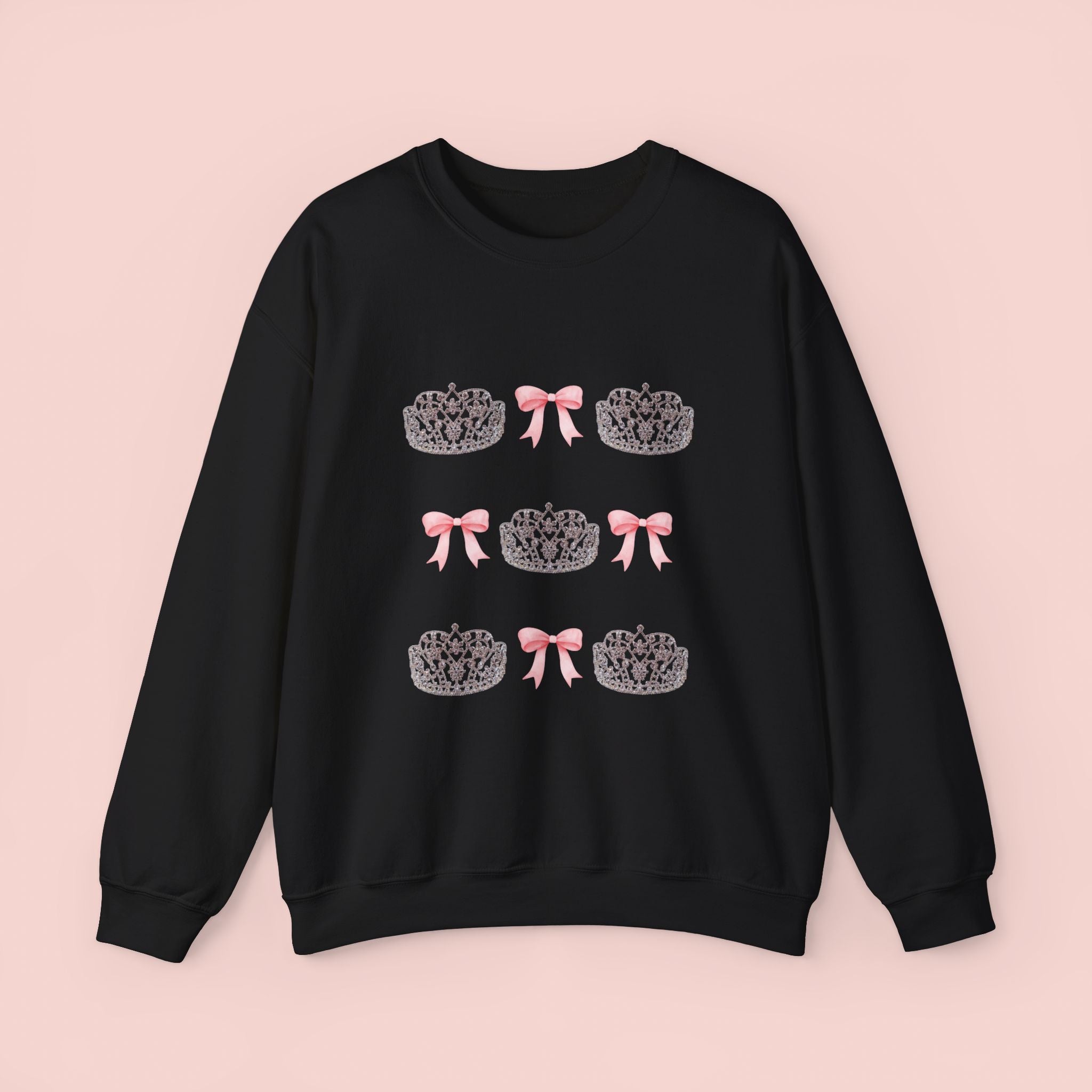 National American Miss Crown & Bow Crewneck Sweatshirt