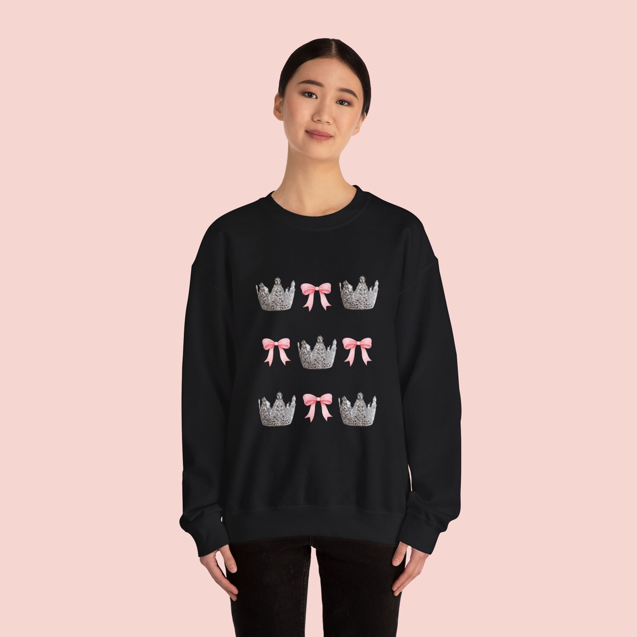 Miss Ultimate USA Crown & Bow Crewneck Sweatshirt