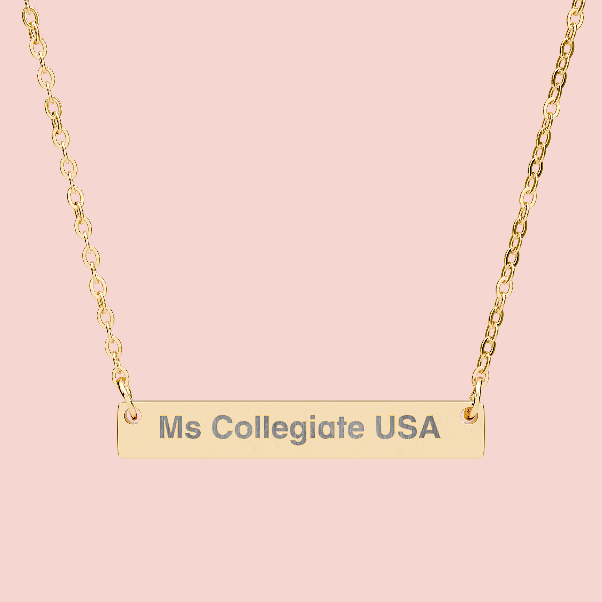 Pageant Title Horizontal Bar Necklace