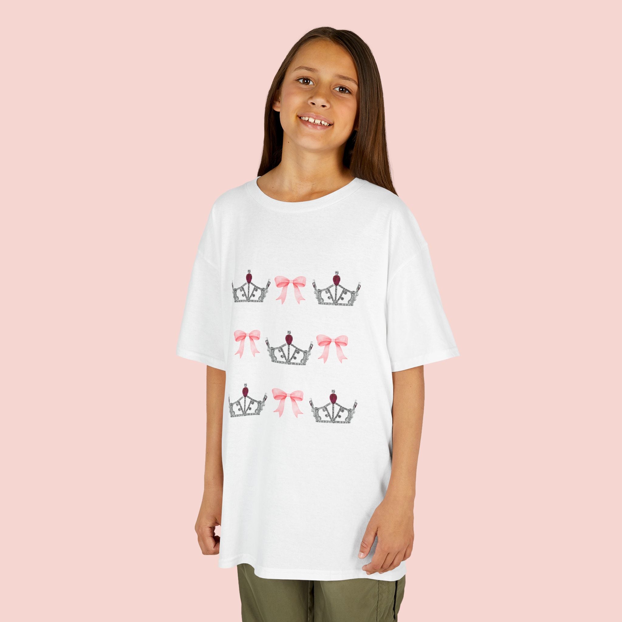 Miss America’s Little Sister Crown & Bow Kids Tee