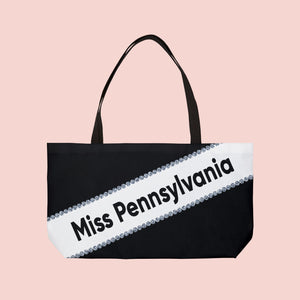 Miss America Sash Weekender Tote Bag