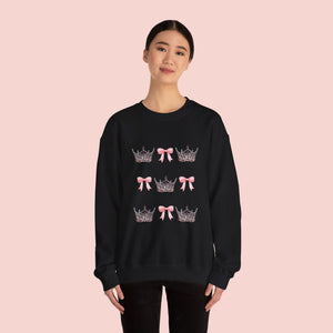 Miss Teen Volunteer America Crown & Bow Crewneck Sweatshirt