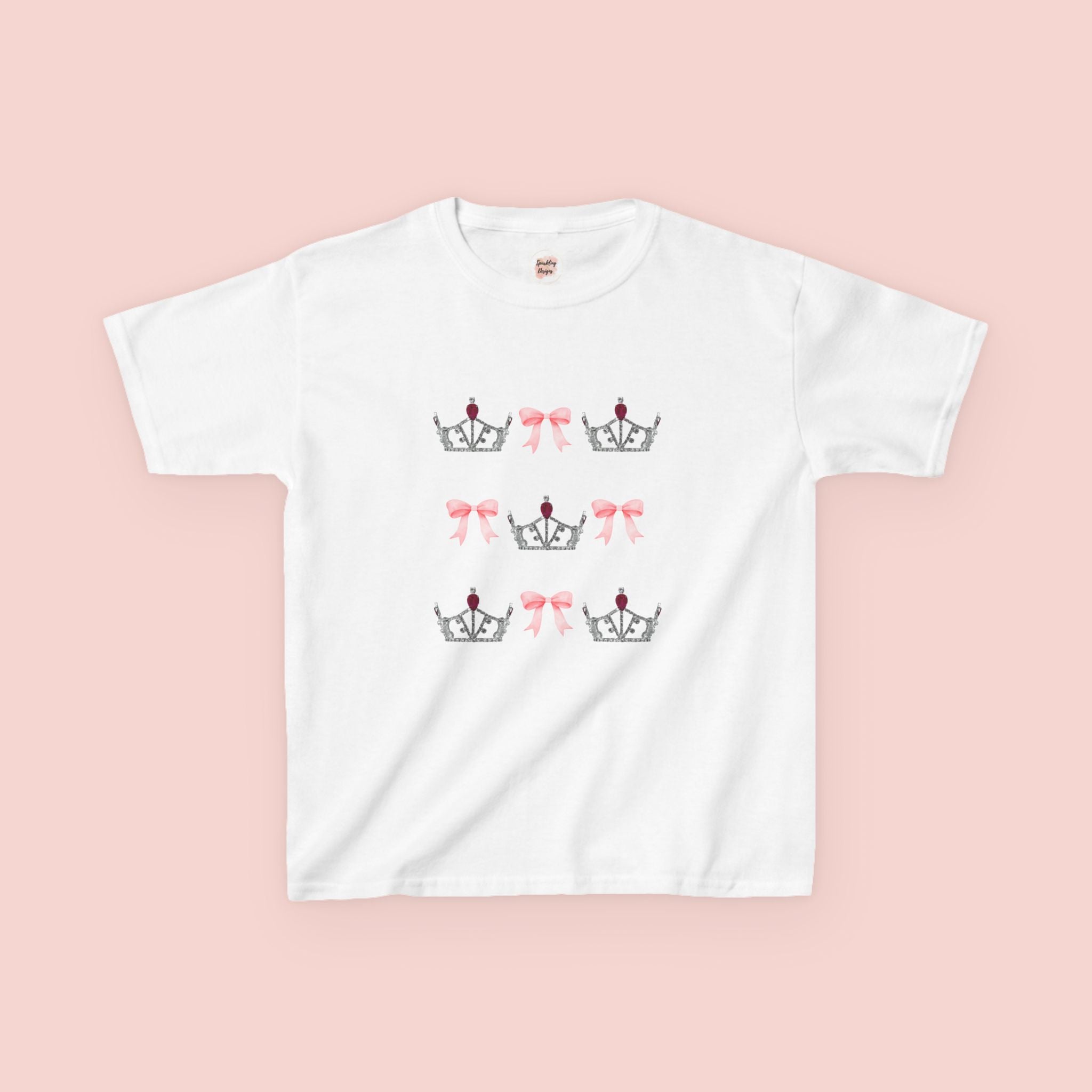 Miss America’s Little Sister Crown & Bow Kids Tee