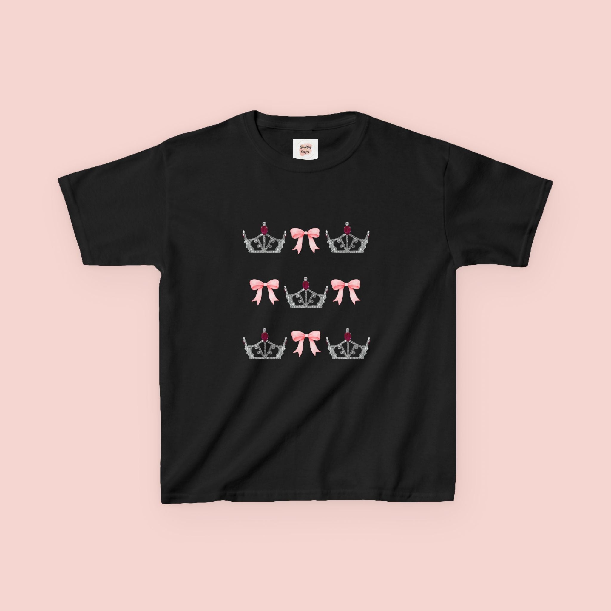 Miss America’s Little Sister Crown & Bow Kids Tee