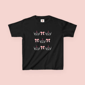 Miss America’s Little Sister Crown & Bow Kids Tee