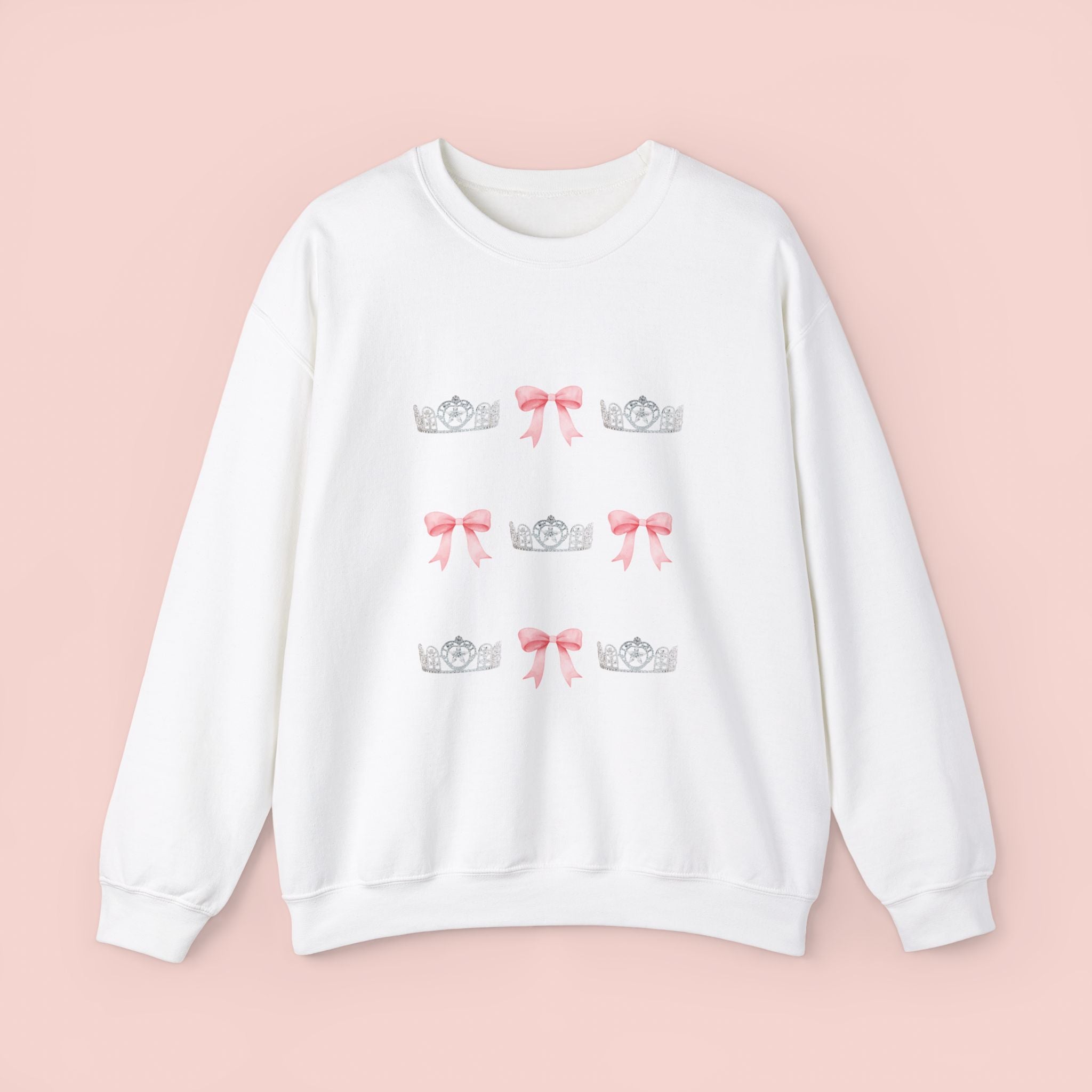 Miss Teen USA Crown & Bow Crewneck Sweatshirt