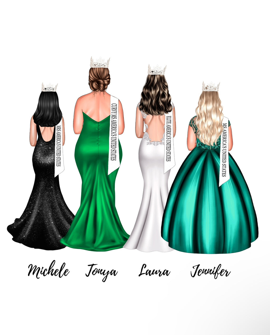 Pageant Drawings – SparklingDesigns