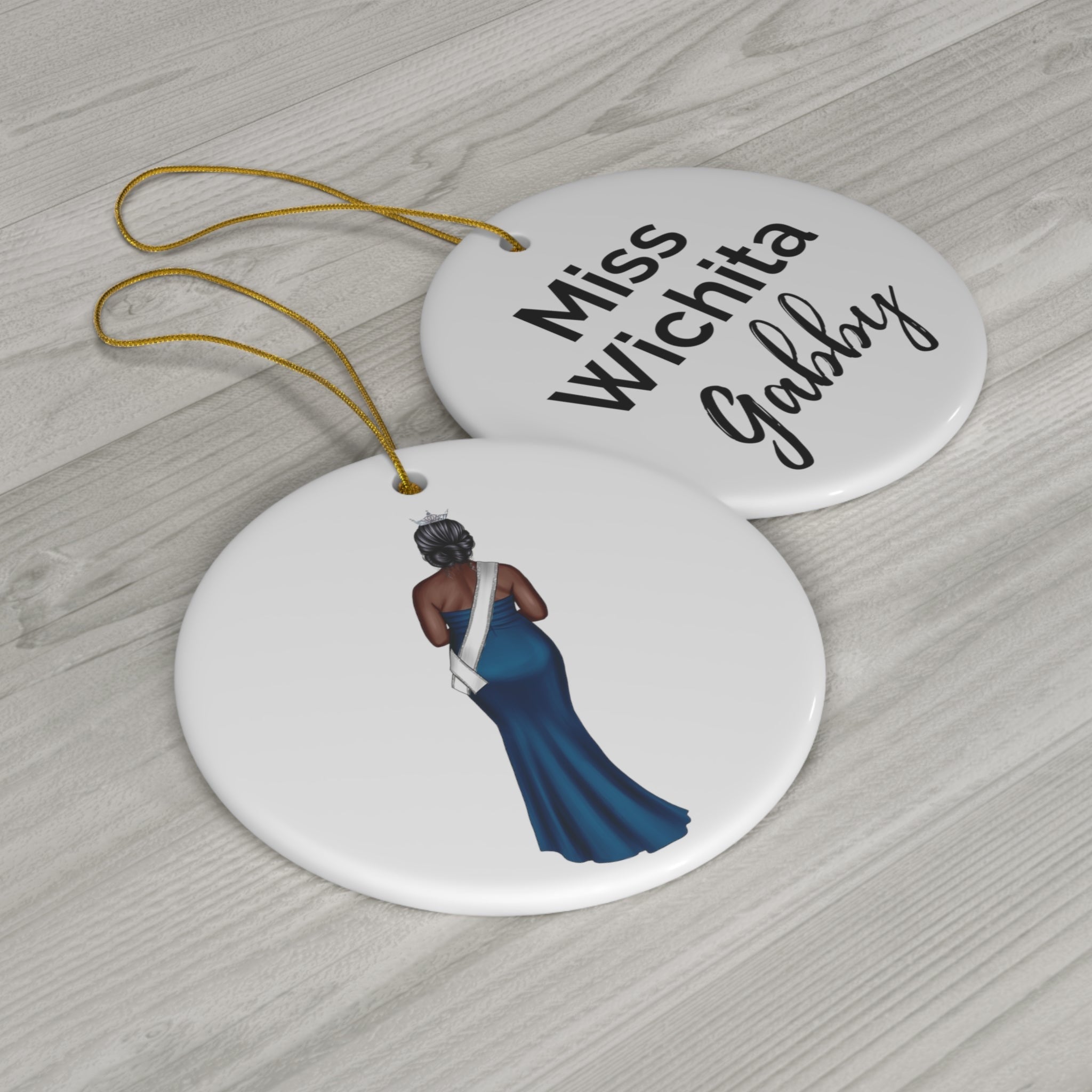 Pageant Drawing Ceramic Ornament