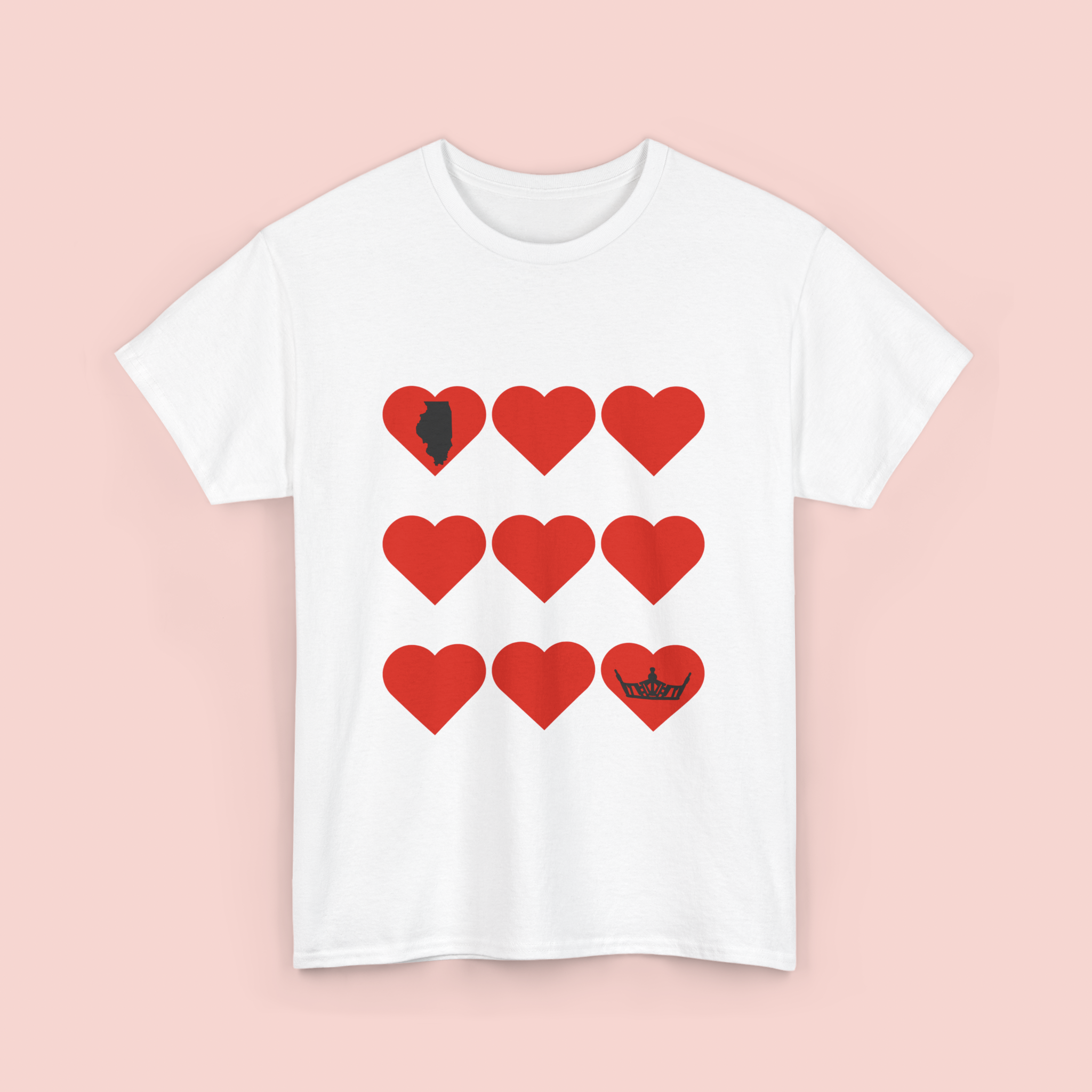 Miss America Heart Crown Tee