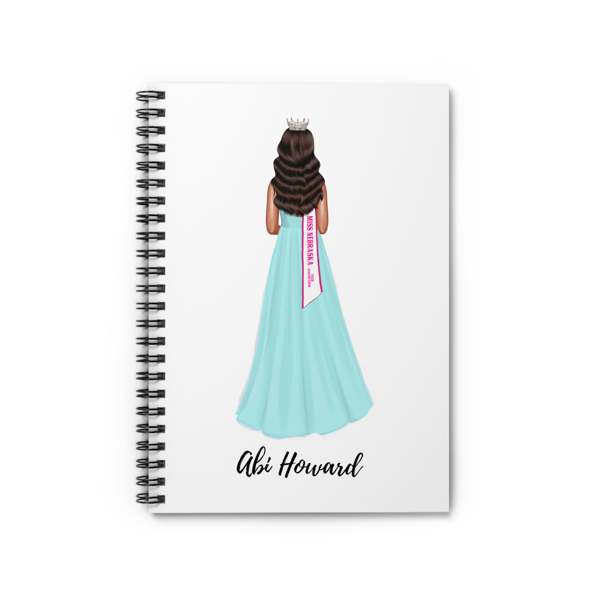 Pageant Titleholder Drawing Spiral Notebook