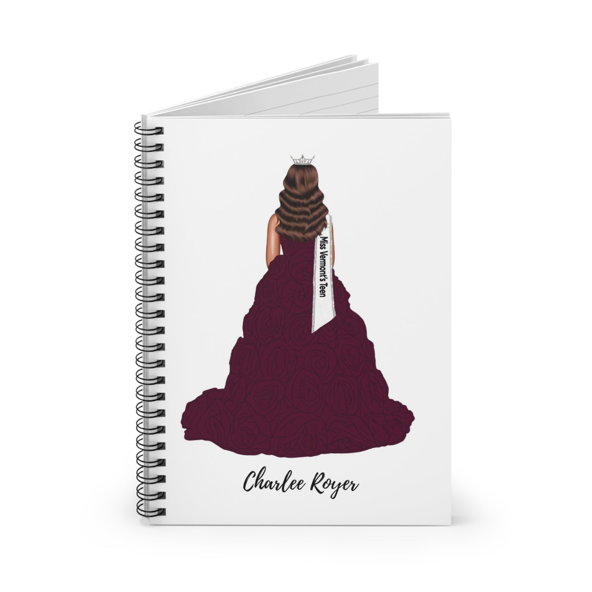 Pageant Titleholder Drawing Spiral Notebook