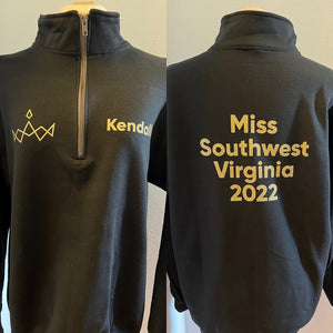 Miss America Title Quarter Zip Sweatshirt