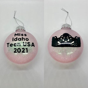 Miss USA Title Christmas Ornament