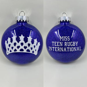 Miss International Title Christmas Ornament