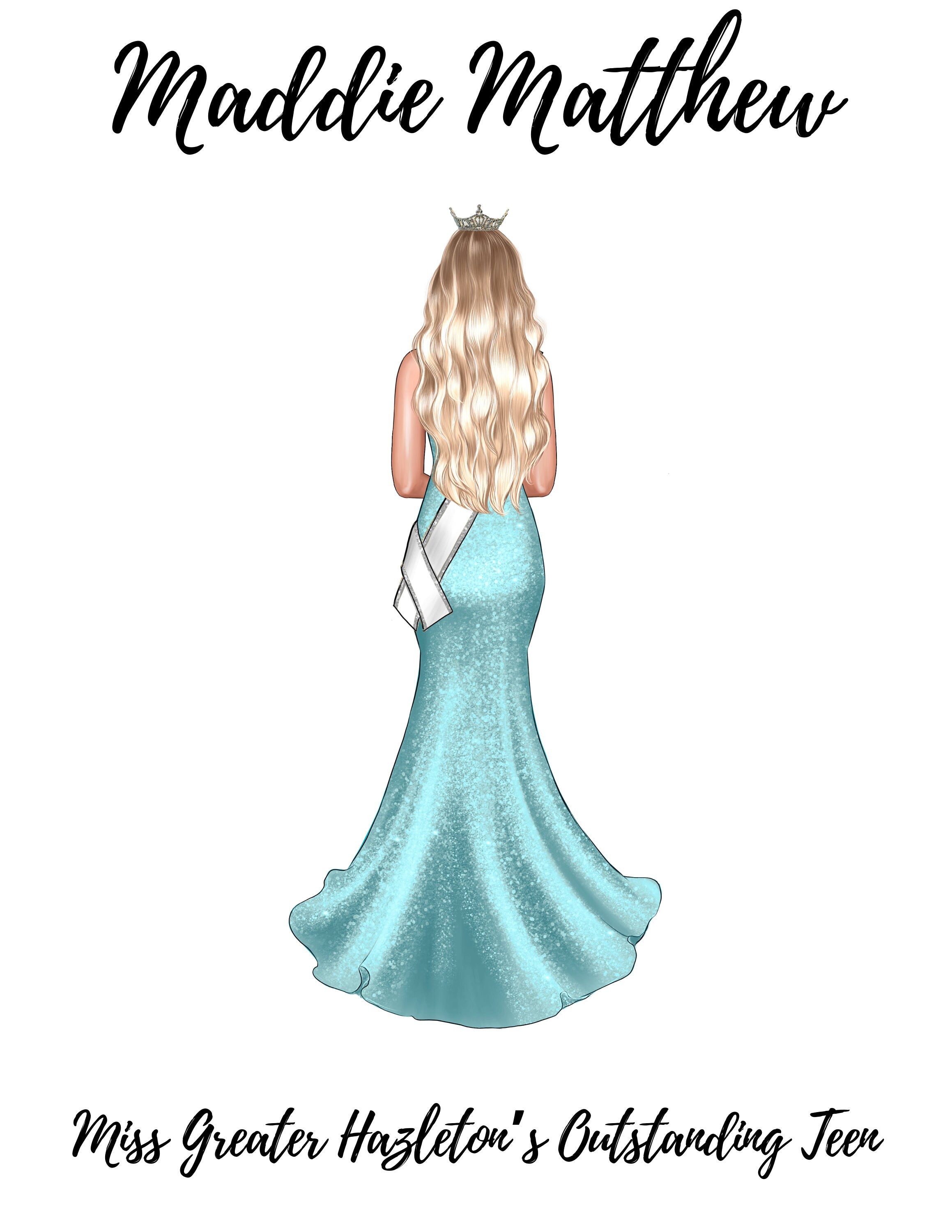 Pageant Digital Drawing