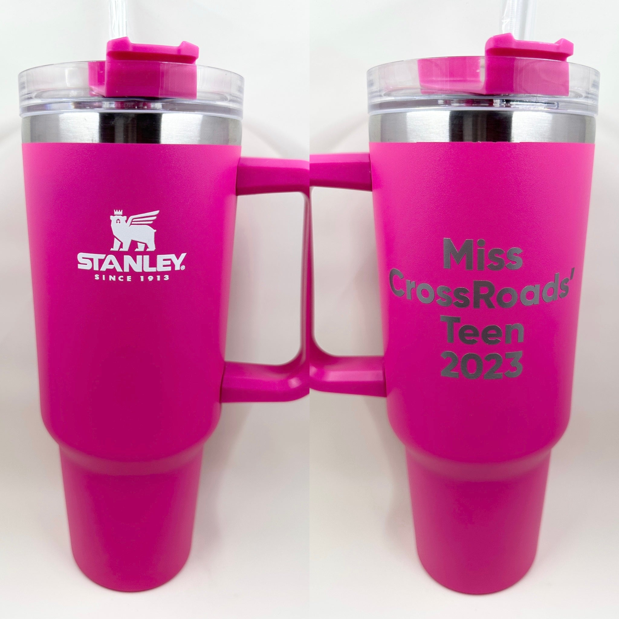 Hot Pink Stanley Cup 40oz w/ Handle  Stanley cup, Stanley, Stanley water  bottle