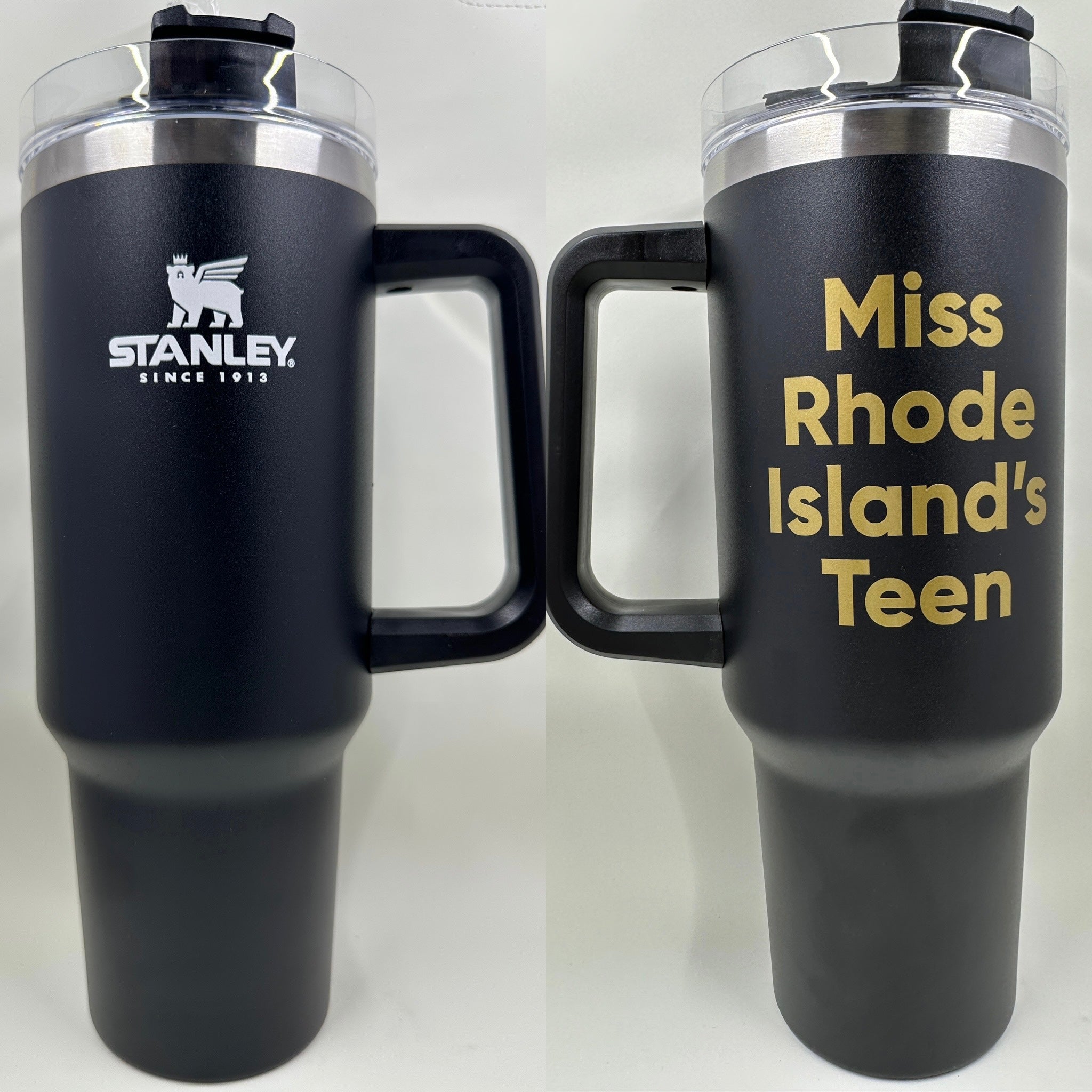 Pageant Title 40oz Stanley Style Tumbler W/ Handle 