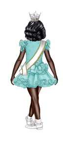 Little Pageant Queen Digital Drawing